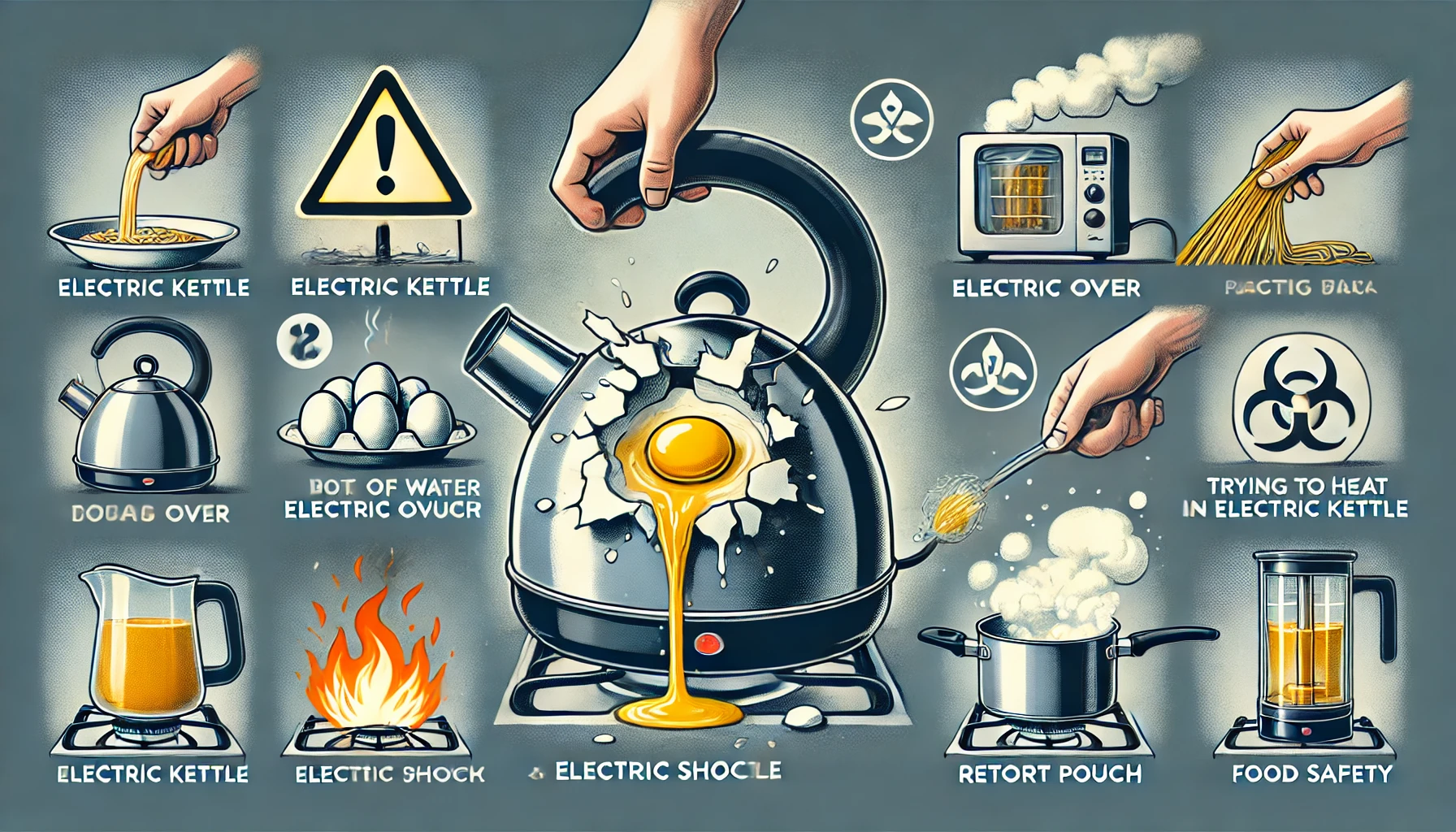 電気ケトル料理の危険性とは？ゆで卵やレトルトカレーでのリスク解説